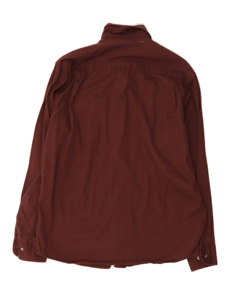 WRANGLER Mens Flannel Shirt Medium Maroon Cotton Vintage Wrangler and Second-Hand Wrangler from Messina Hembry 