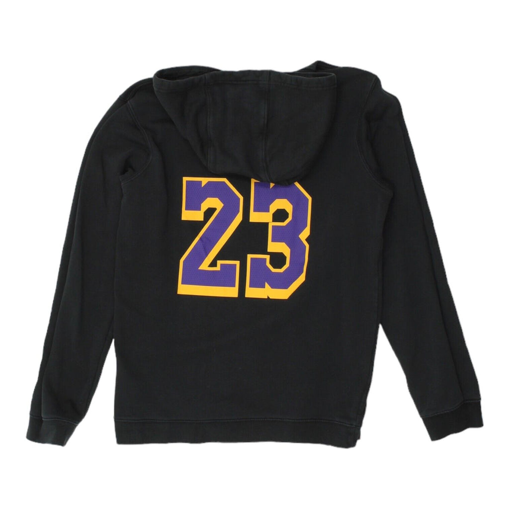 LA Lakers LeBron James Nike Mens Black Pullover Hoodie | NBA Basketball Sports Vintage Messina Hembry and Second-Hand Messina Hembry from Messina Hembry 