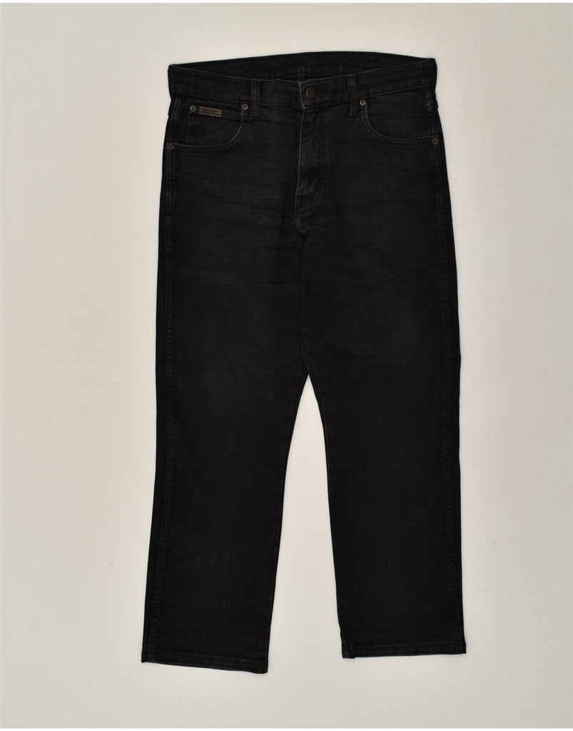 WRANGLER Mens Straight Jeans W32 L30 Black | Vintage Wrangler | Thrift | Second-Hand Wrangler | Used Clothing | Messina Hembry 