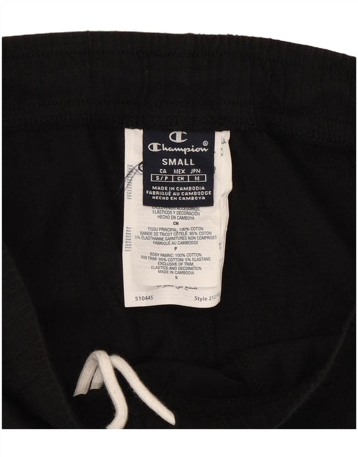 Champion Mens Tracksuit Trousers Joggers Small  Black Cotton