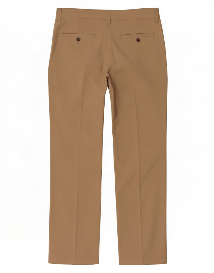 Adidas Mens Climalite Straight Chino Trousers W34 L30 Beige Polyester