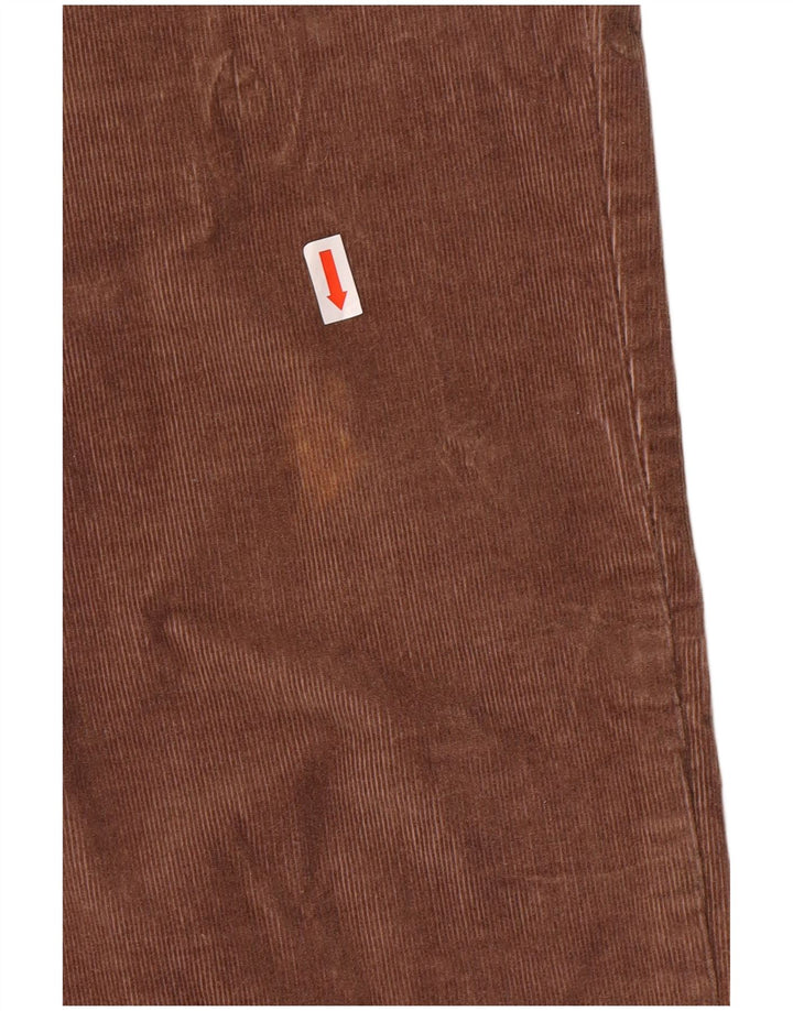 Benetton Womens Slim Fit Corduroy Trousers W32 L32 Brown