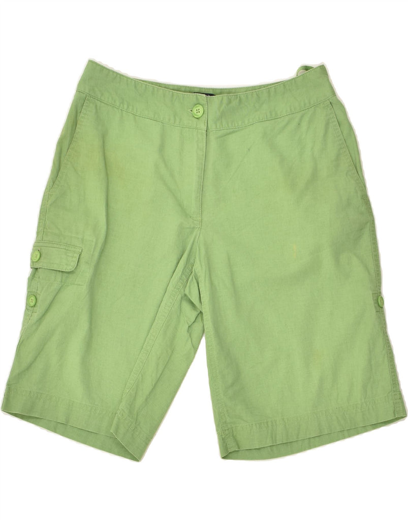 IZOD Womens Cargo Shorts US 6 Medium W28 Green Cotton | Vintage Izod | Thrift | Second-Hand Izod | Used Clothing | Messina Hembry 