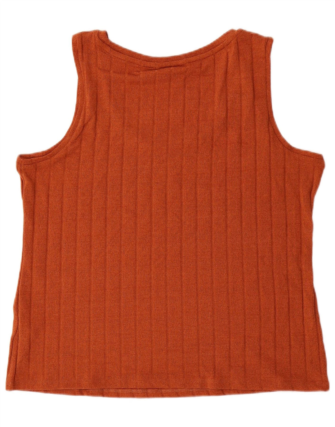 Marks & Spencer Womens Vest Top UK 22 3XL Orange Polyester