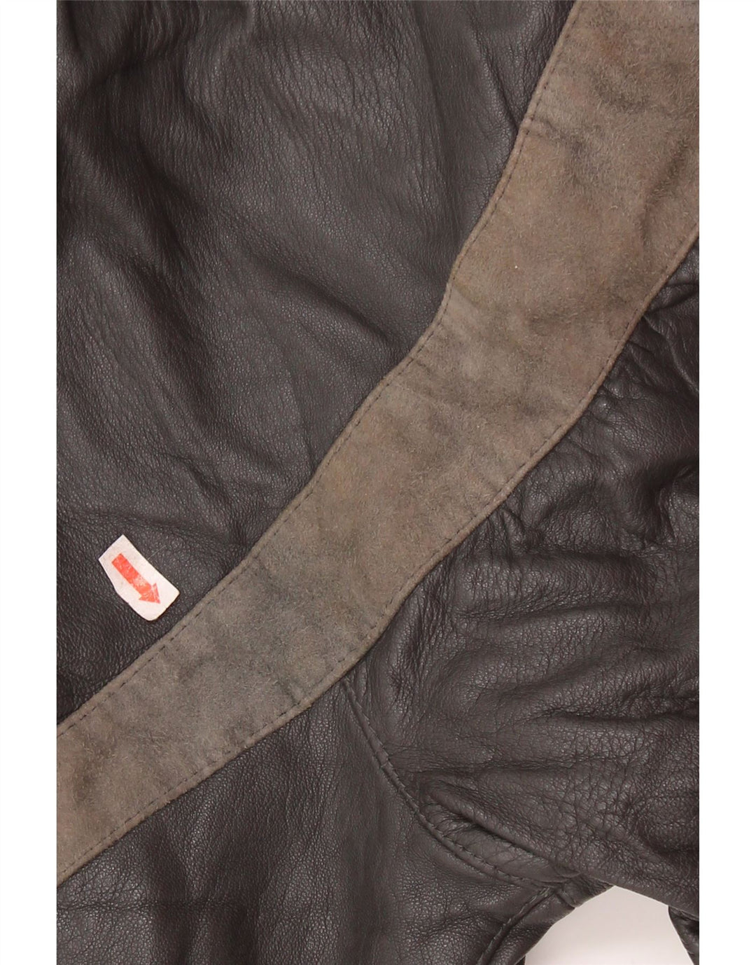 Lavorazione Artigiana Womens Jacket IT 44 Medium Grey Colourblock Leather