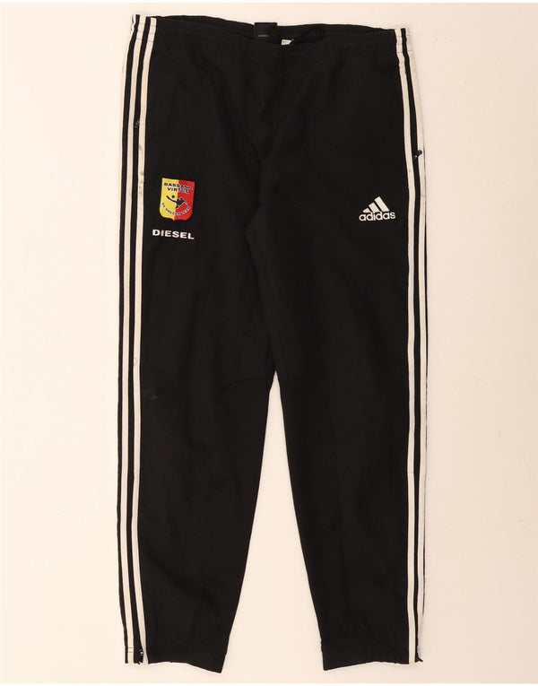 Adidas Mens Tracksuit Trousers Joggers UK 38/40 Medium Black Polyester