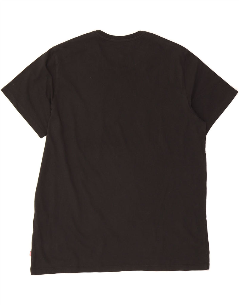 LEVI'S Mens Graphic T-Shirt Top XL Black Cotton Vintage Levi's and Second-Hand Levi's from Messina Hembry 