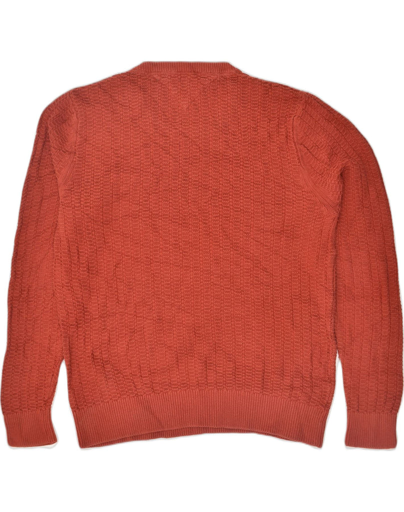 TOMMY HILFIGER Mens Crew Neck Jumper Sweater 2XL Red Cotton | Vintage Tommy Hilfiger | Thrift | Second-Hand Tommy Hilfiger | Used Clothing | Messina Hembry 