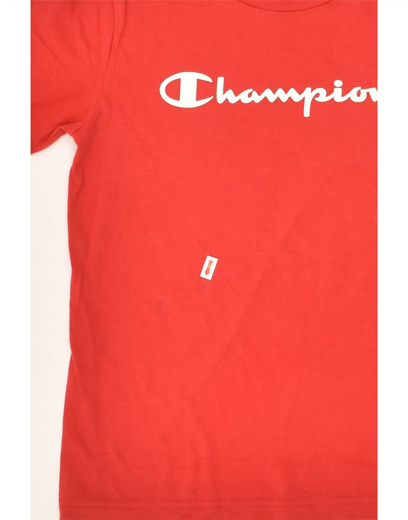 CHAMPION Boys Graphic T-Shirt Top 9-10 Years Medium Red | Vintage Champion | Thrift | Second-Hand Champion | Used Clothing | Messina Hembry 