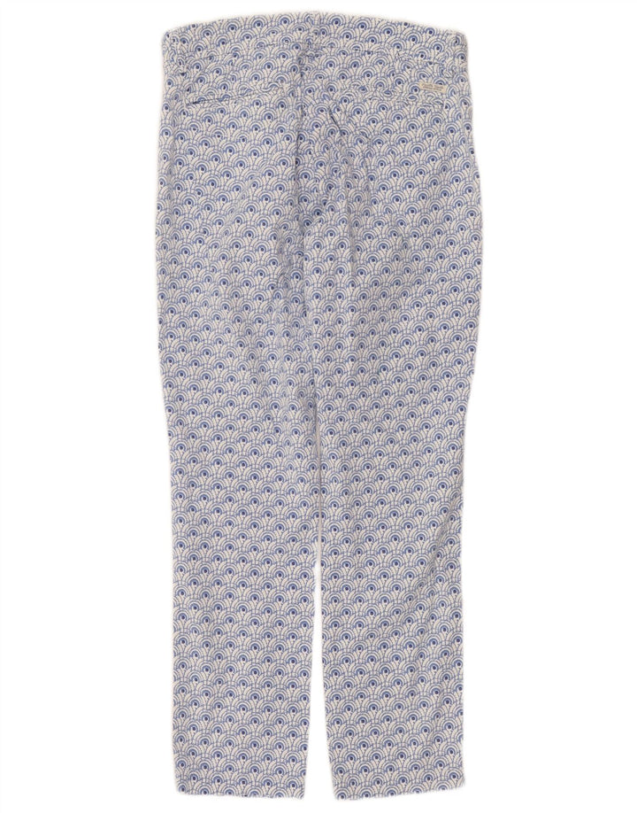 North Sails Womens Straight Chino Trousers W30 L26 Blue Spotted