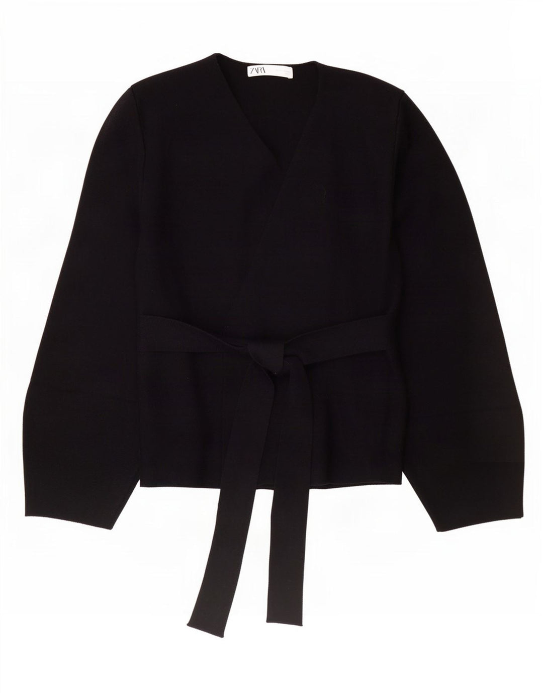 Zara Womens Cardigan Sweater UK 10 Small Black Polyamide