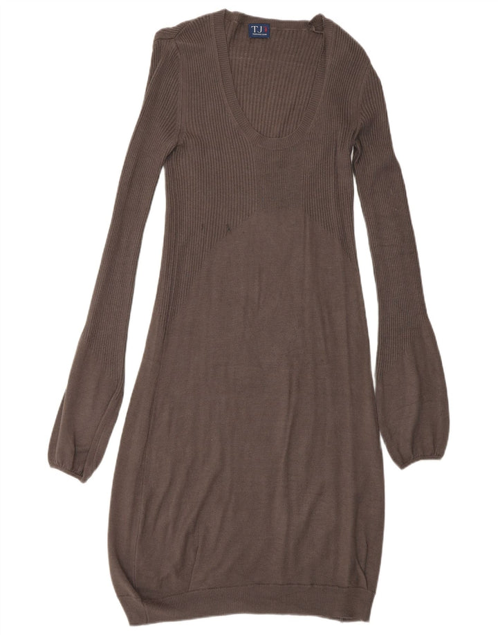 TRUSSARDI JEANS Womens Jumper Dress UK 8 Small Grey Vintage Trussardi Jeans and Second-Hand Trussardi Jeans from Messina Hembry 