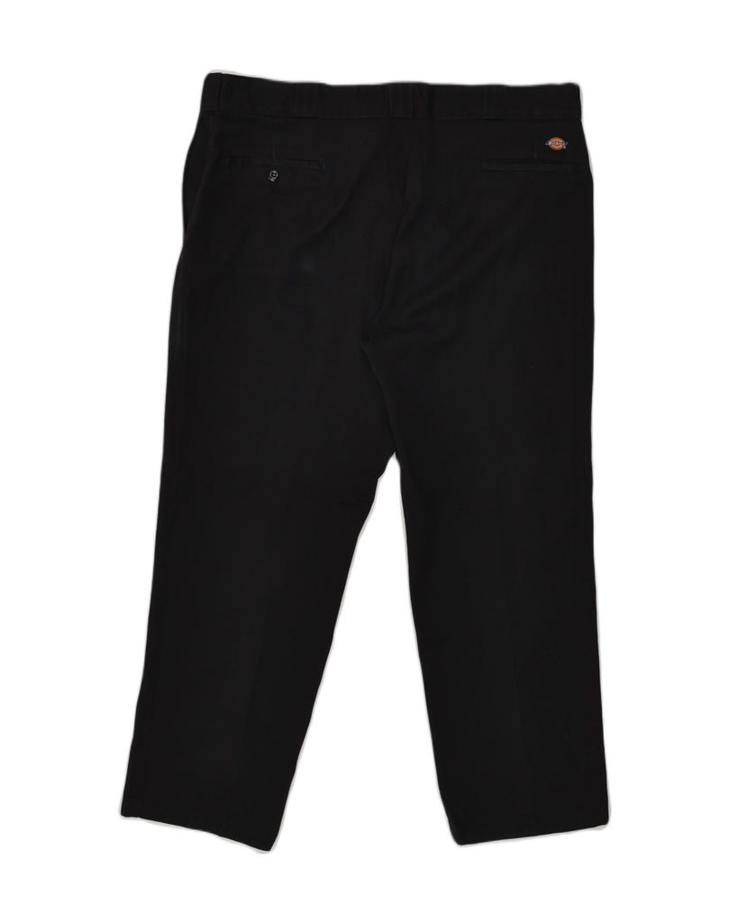 DICKIES Mens Original Fit Chino Trousers W42 L30  Black Polyester | Vintage Dickies | Thrift | Second-Hand Dickies | Used Clothing | Messina Hembry 