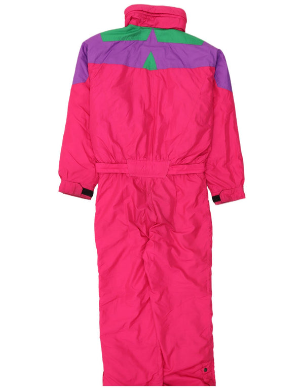 Nevica Mens Ski Jumpsuit UK 40 Medium Pink Colourblock Polyester