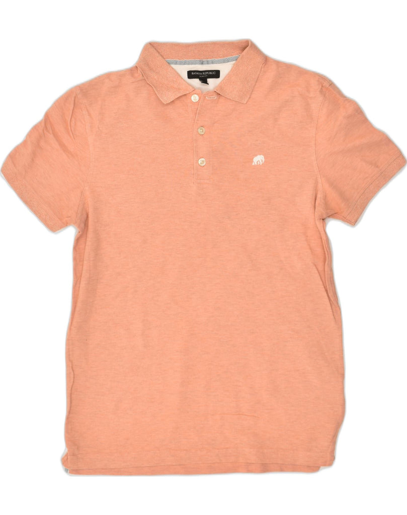 BANANA REPUBLIC Mens Slim Fit Polo Shirt Medium Orange Cotton | Vintage Banana Republic | Thrift | Second-Hand Banana Republic | Used Clothing | Messina Hembry 