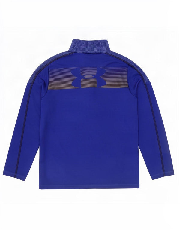 Under Armour Boys Graphic Pullover Tracksuit Top 10-11 Years Medium Blue