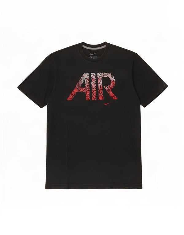 Nike Mens Standard Fit Graphic T-Shirt Top Large Black Cotton