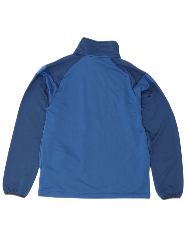 Umbro Mens Tracksuit Top Jacket Small Blue Colourblock Polyester
