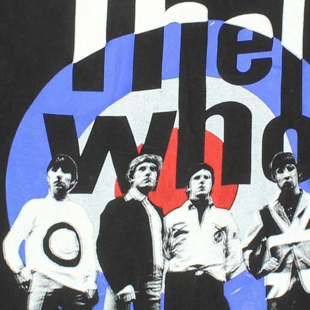 The Who Mens Black Logo Tshirt | 2006 British Rock Band Daltrey Townshend Moon | Vintage Messina Hembry | Thrift | Second-Hand Messina Hembry | Used Clothing | Messina Hembry 