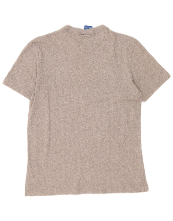 Adidas Mens Graphic T-Shirt Top Small Grey Flecked Cotton