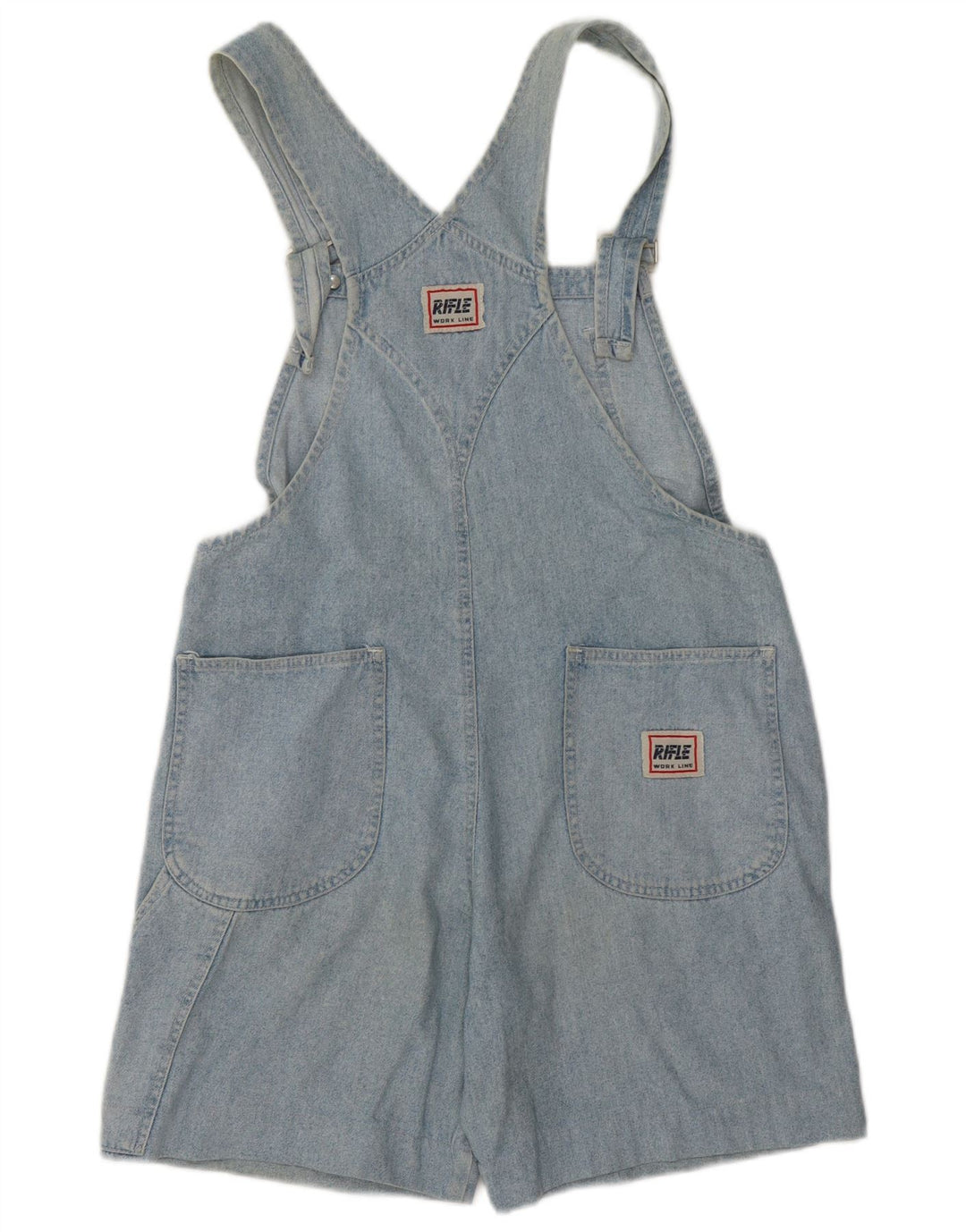 Rifle Womens Dungarees Denim Shorts W36 XL Blue