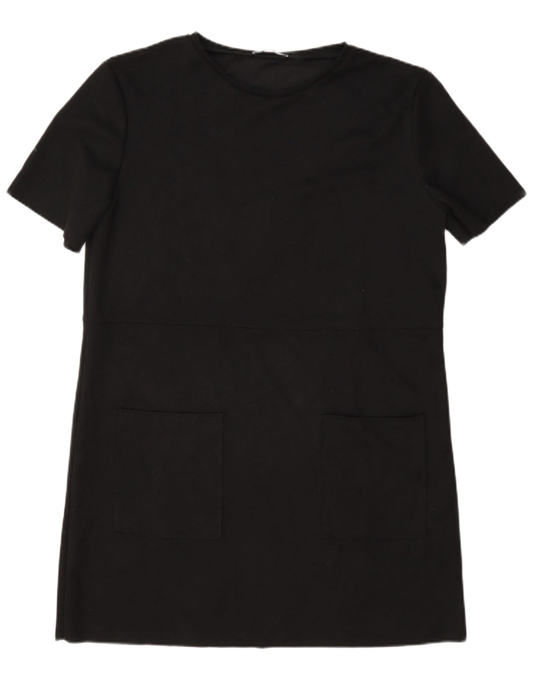 Zara Womens T-Shirt Dress UK 16 Large Black Polyester