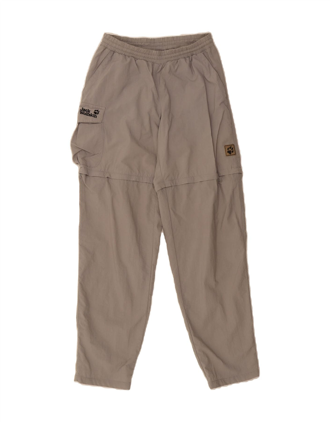 JACK WOLFSKIN Mens Straight Cargo Trousers XS W28 L32 Grey Polyamide Vintage Jack Wolfskin and Second-Hand Jack Wolfskin from Messina Hembry 