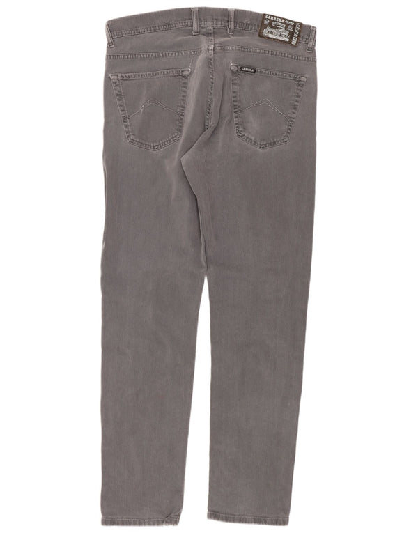Carrera Mens 717 Slim Fit Casual Trousers IT 52 XL W36 L32 Grey Cotton