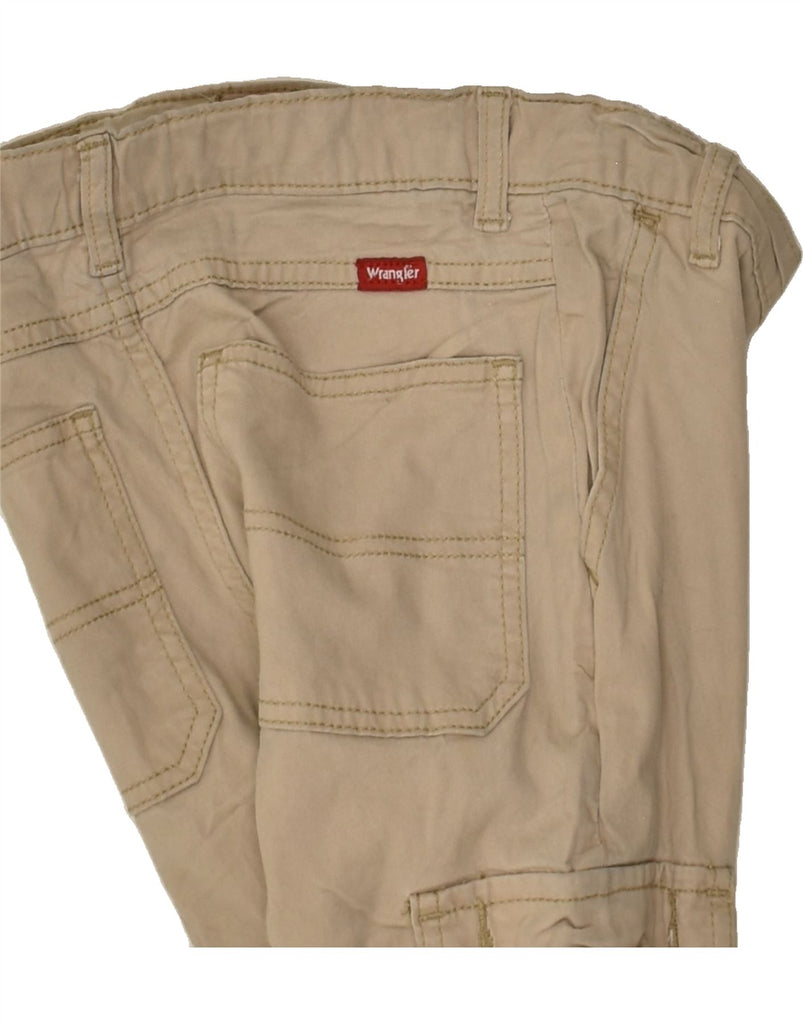 WRANGLER Boys Straight Cargo Trousers 9-10 Years W27 L23 Beige Cotton | Vintage Wrangler | Thrift | Second-Hand Wrangler | Used Clothing | Messina Hembry 