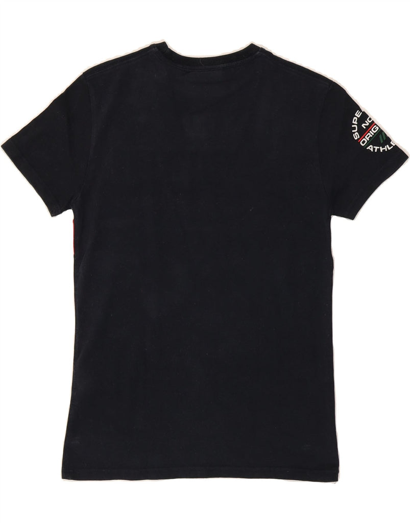 SUPERDRY Mens Graphic T-Shirt Top XS Black Colourblock Cotton Vintage Superdry and Second-Hand Superdry from Messina Hembry 