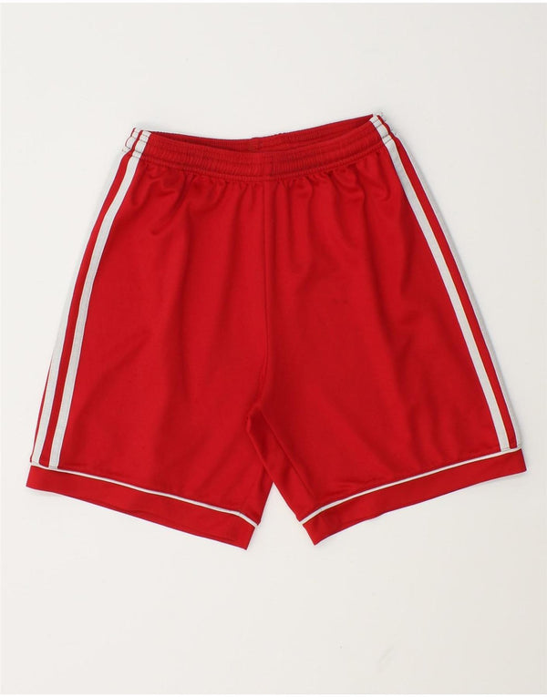 Adidas Boys Climalite Sport Shorts 13-14 Years  Red Polyester