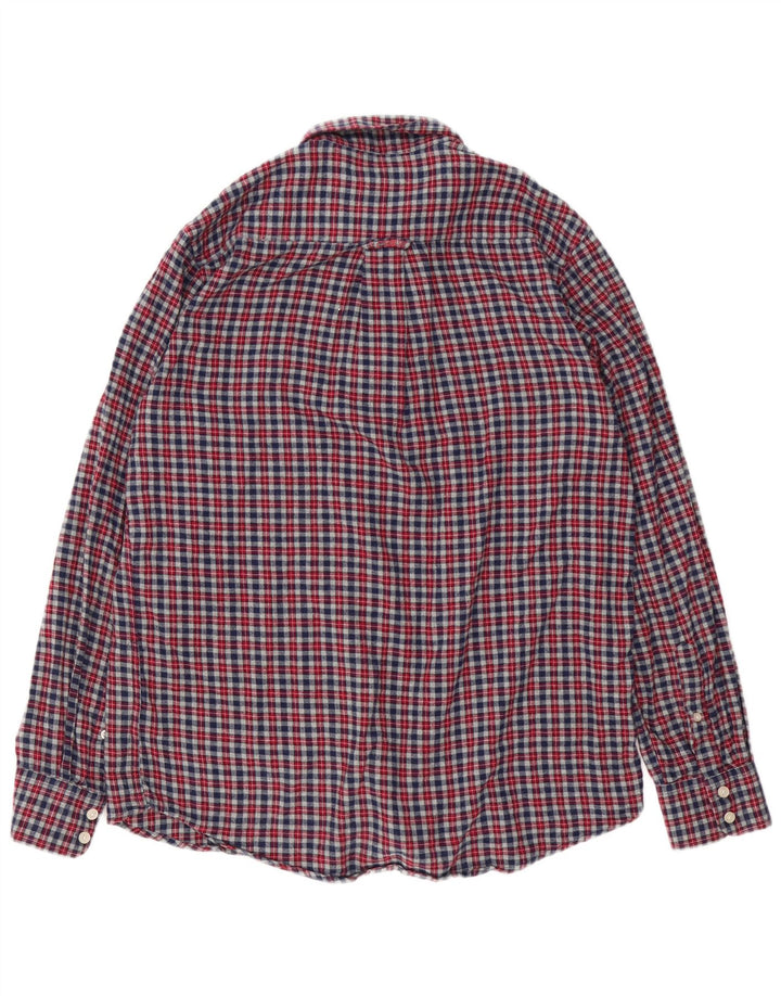 Crew Clothing Mens Classic Fit Flannel Shirt Medium Grey Check Cotton