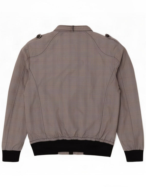 Angelo Litrico Womens Military Utility Jacket UK 18 XL Grey Check Modern