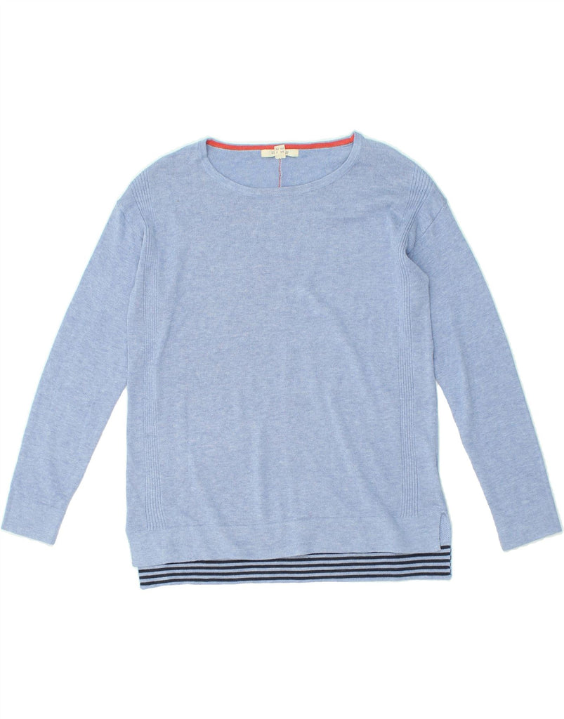 WHITE STUFF Womens Boat Neck Jumper Sweater UK 8 Small Blue Cotton | Vintage White Stuff | Thrift | Second-Hand White Stuff | Used Clothing | Messina Hembry 