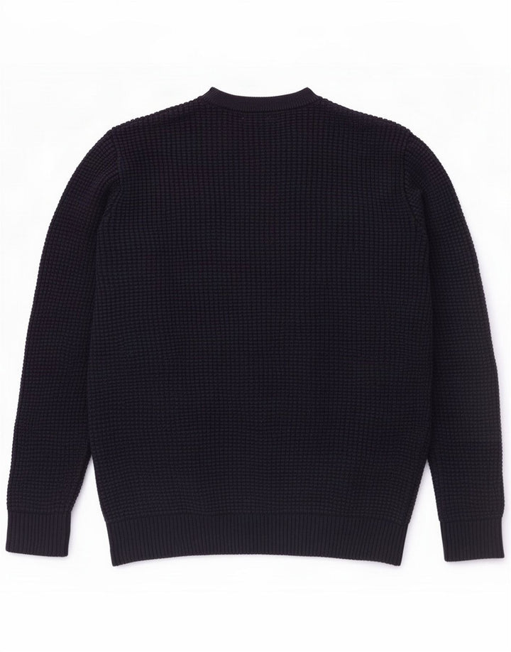 Zara Mens Crew Neck Jumper Sweater Medium Navy Blue