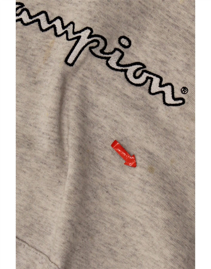 Champion Mens Graphic Hoodie Jumper XL Grey