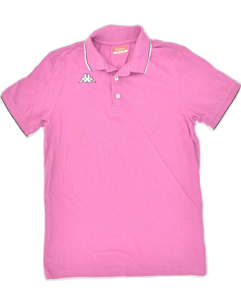 KAPPA Mens Polo Shirt Medium Pink Cotton | Vintage Kappa | Thrift | Second-Hand Kappa | Used Clothing | Messina Hembry 