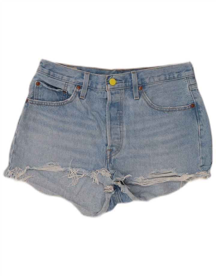 LEVI'S Womens 501 Denim Shorts W29 Medium Blue Cotton