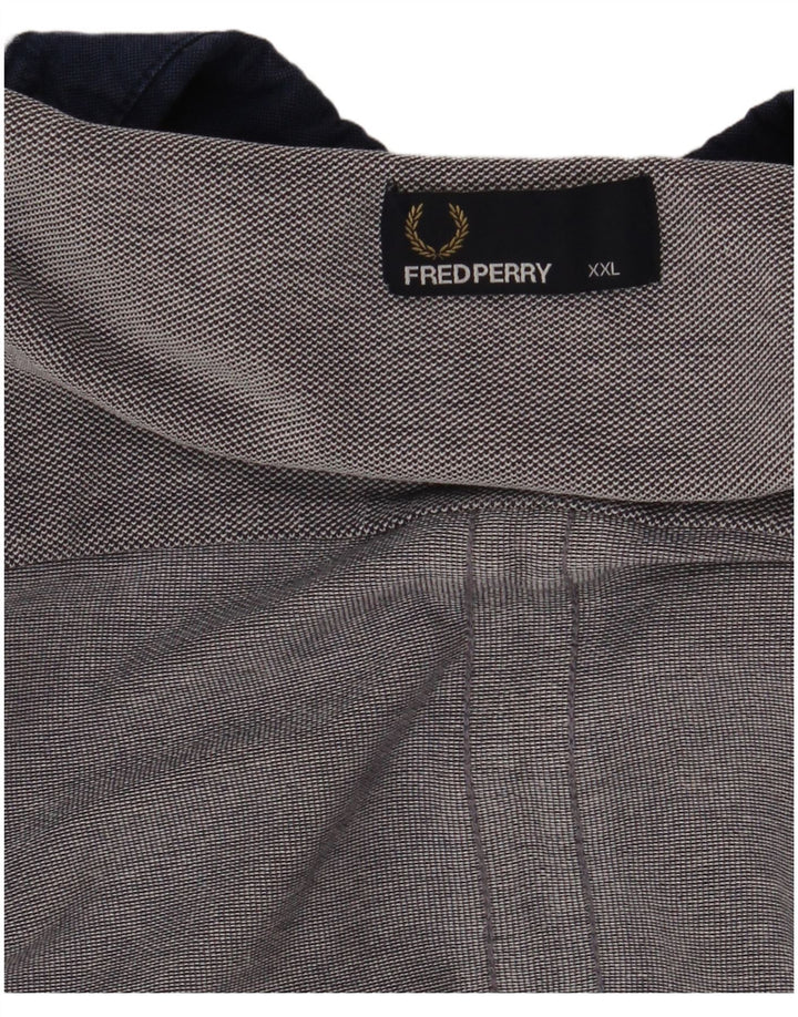 Fred Perry Mens Polo Shirt 2XL Navy Blue