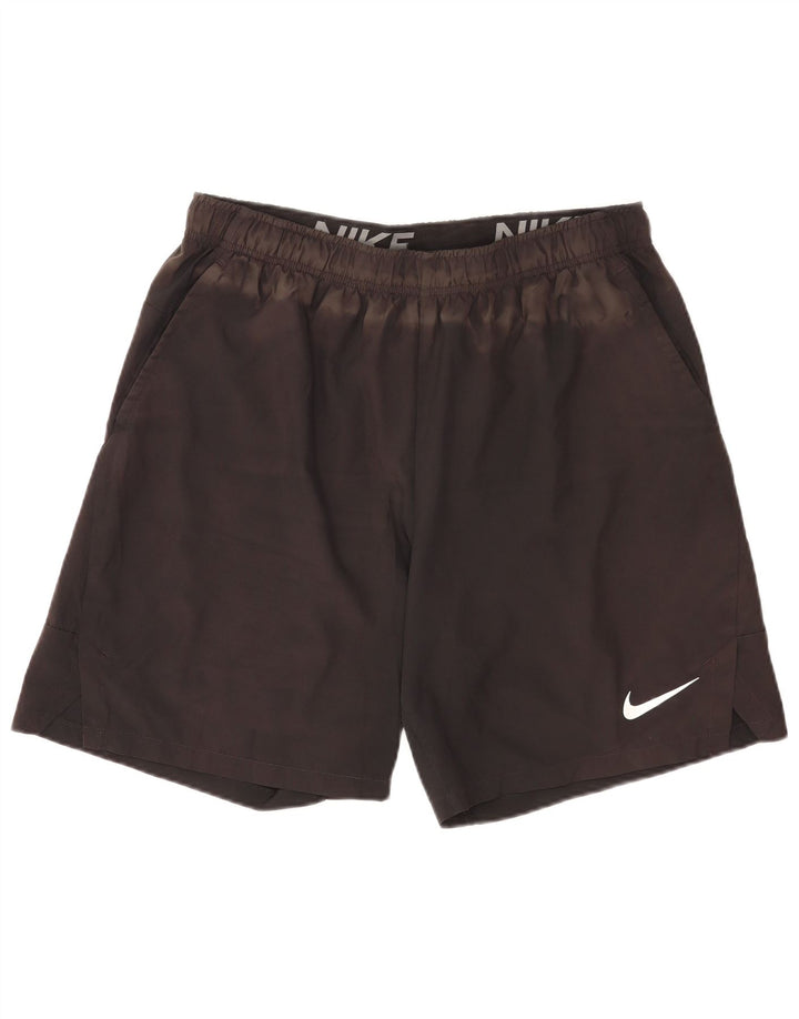 Nike Mens Dri Fit Standard Sport Shorts XL Black Polyester