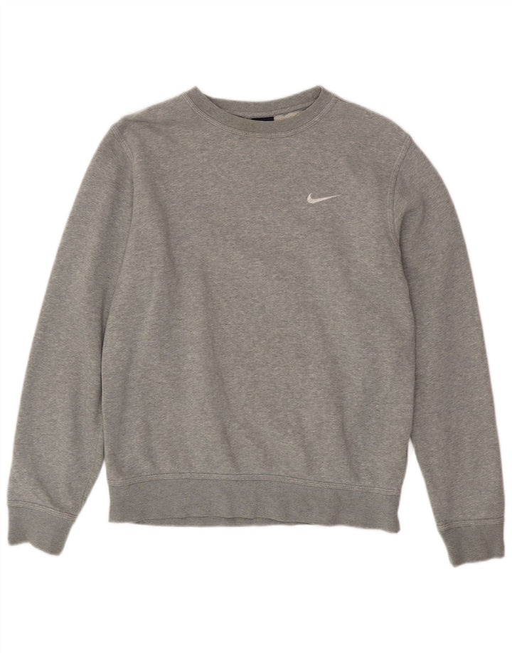 NIKE Mens Sweatshirt Jumper Medium Grey Cotton