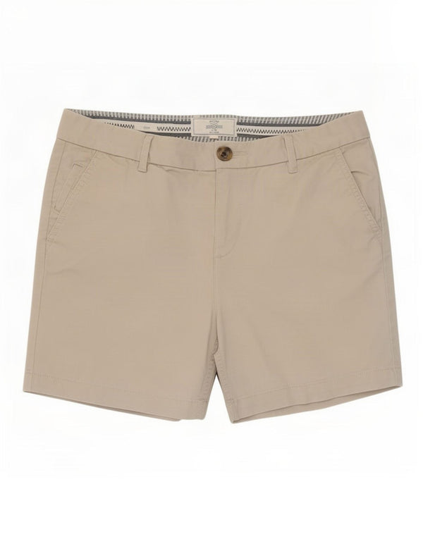 Fat Face Womens Chino Shorts UK 8 Small W28 Beige Cotton