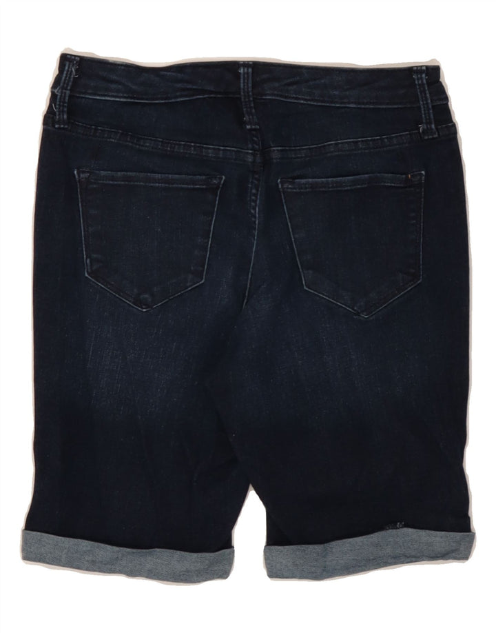 MOSSIMO Womens Mid Rise Denim Shorts US 4 Small W27  Navy Blue Cotton Vintage Mossimo and Second-Hand Mossimo from Messina Hembry 