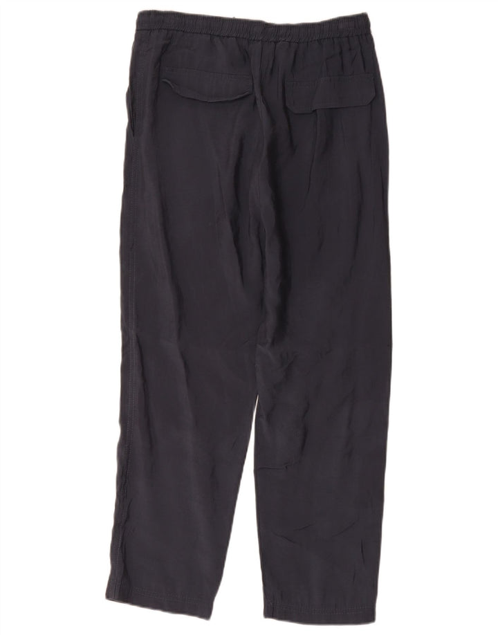 Zara Womens Straight Cropped Trousers Small W28 L25 Grey