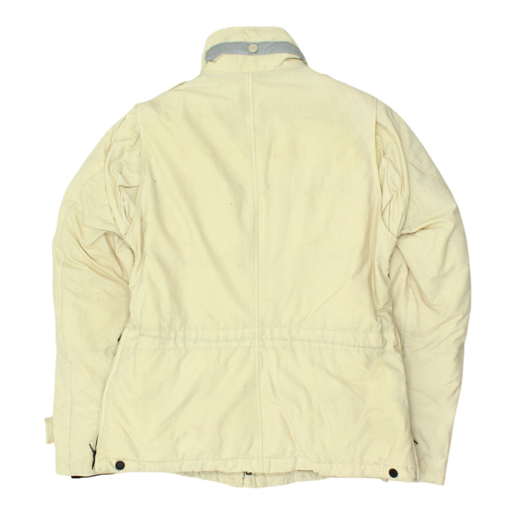 Blauer USA Womens Beige Padded Utility Jacket | Vintage High End Designer VTG | Vintage Messina Hembry | Thrift | Second-Hand Messina Hembry | Used Clothing | Messina Hembry 