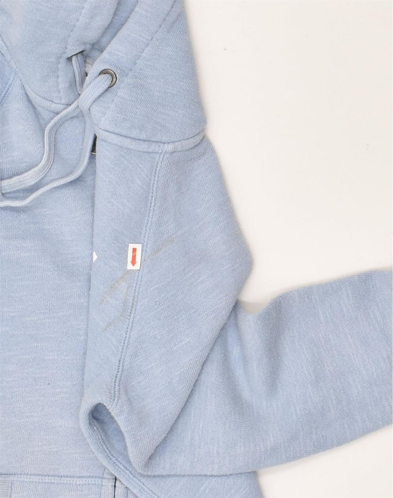 JACK WILLS Womens Zip Hoodie Sweater UK 6 XS Blue Cotton | Vintage Jack Wills | Thrift | Second-Hand Jack Wills | Used Clothing | Messina Hembry 