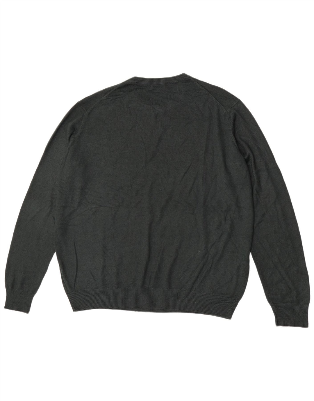 James Pringle Mens Crew Neck Jumper Sweater XL Black Acrylic