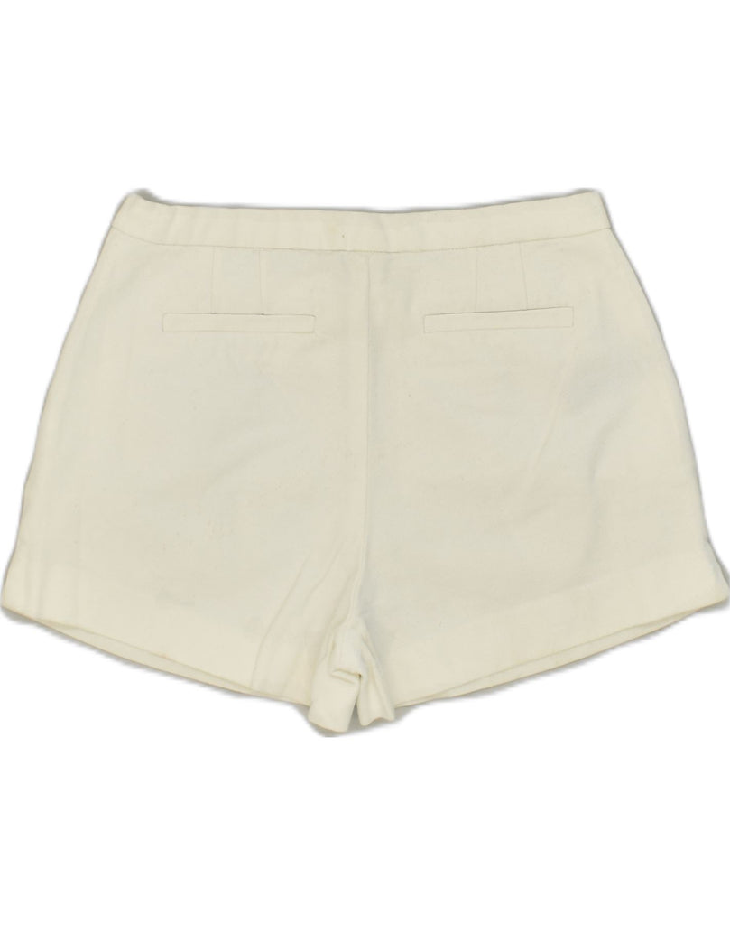 J. CREW Womens Hot Pants US 0 XS W26 White Cotton | Vintage J. Crew | Thrift | Second-Hand J. Crew | Used Clothing | Messina Hembry 