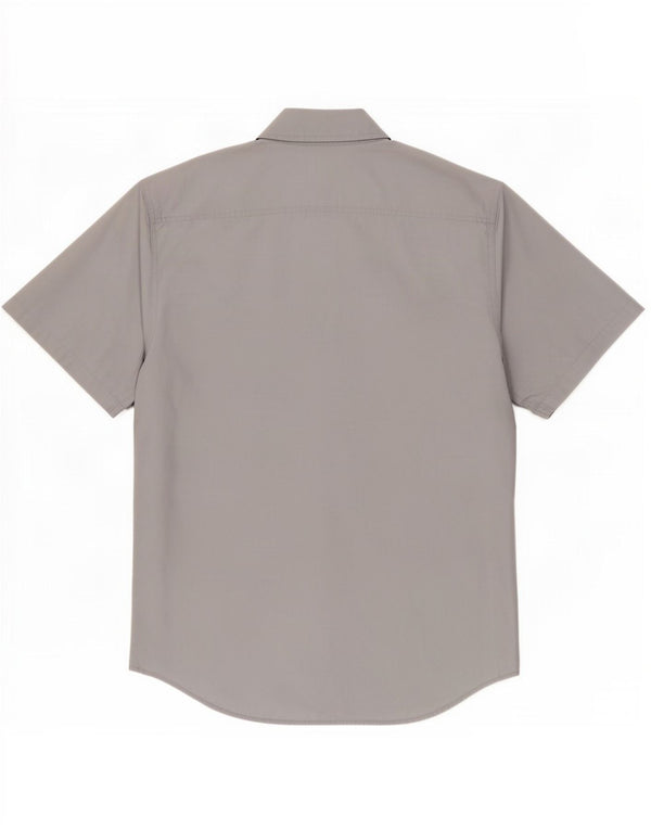 Calvin Klein Jeans Mens Short Sleeve Shirt Large Grey Cotton