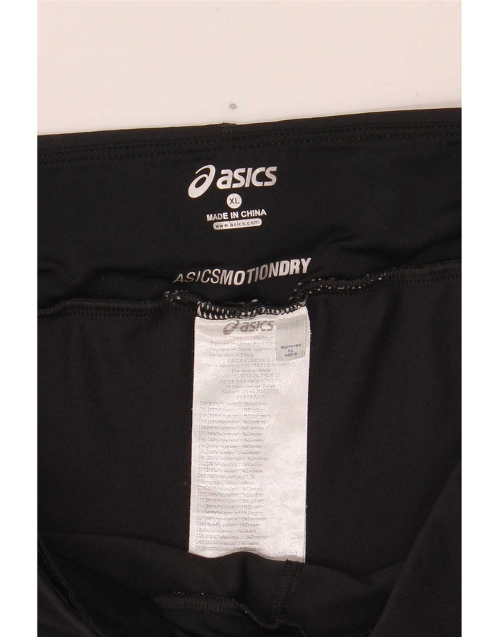 Asics Womens Capri Leggings UK 18 XL Black Polyester